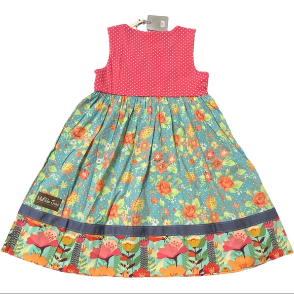 Matilda Jane Green Garden Dress 8 NWT - Picture 2 of 4